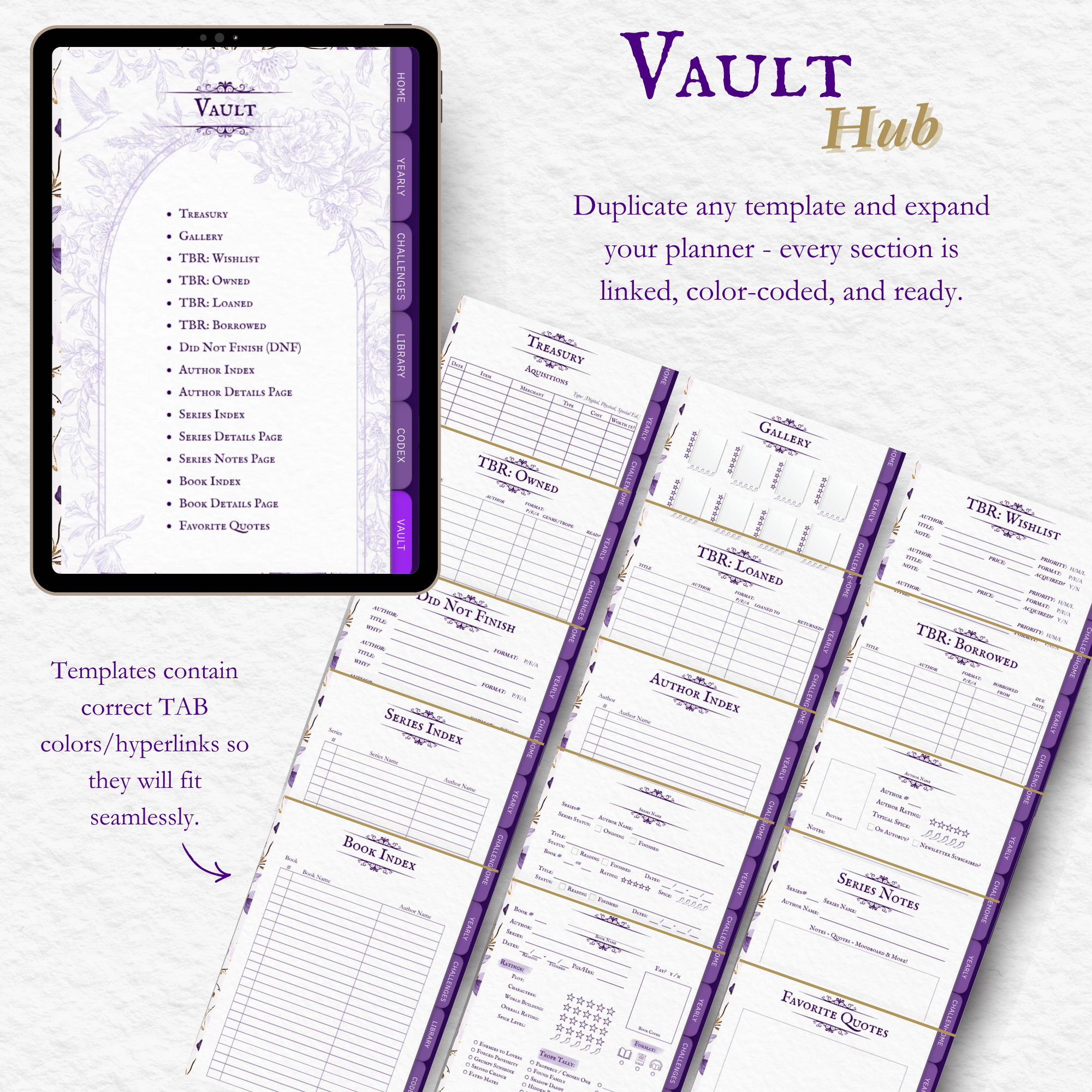 The Romantasy Codex: Yearly Digital Reading Journal