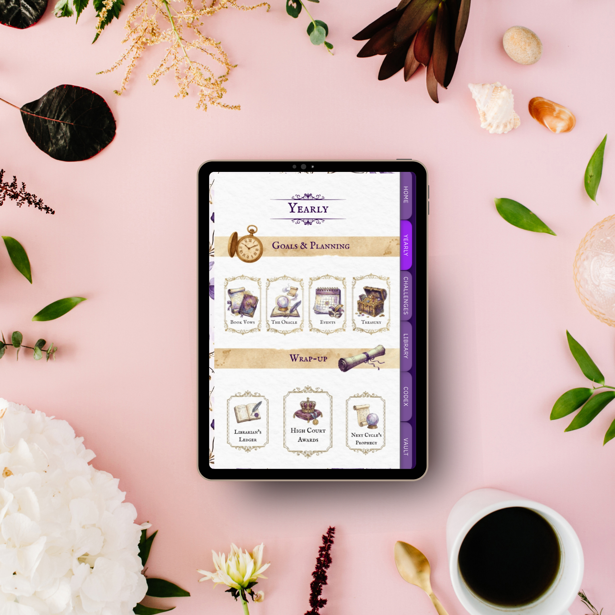 The Romantasy Codex: Yearly Digital Reading Journal