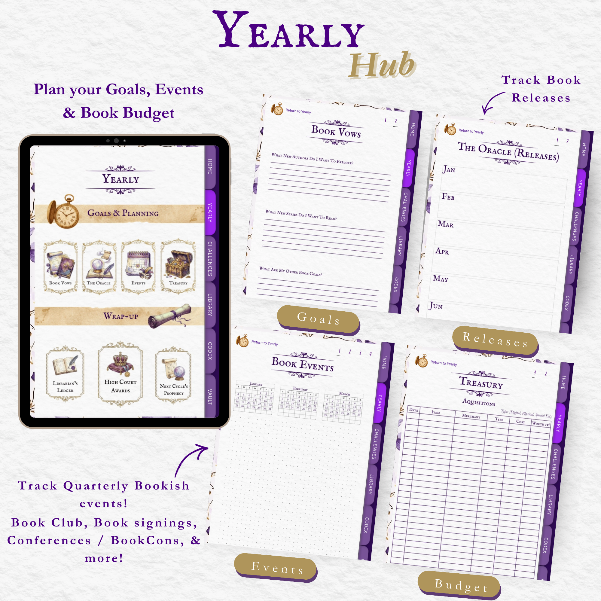 The Romantasy Codex: Yearly Digital Reading Journal