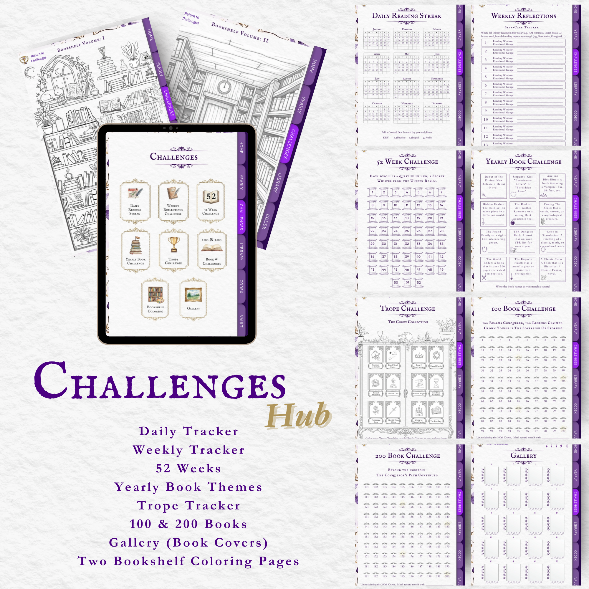 The Romantasy Codex: Yearly Digital Reading Journal